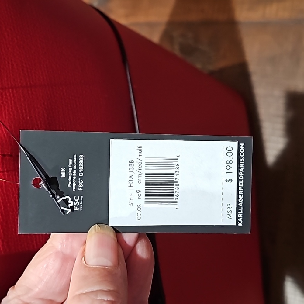 NWT KARL LAGERFELD MSRP $198 - Picture 5 of 10